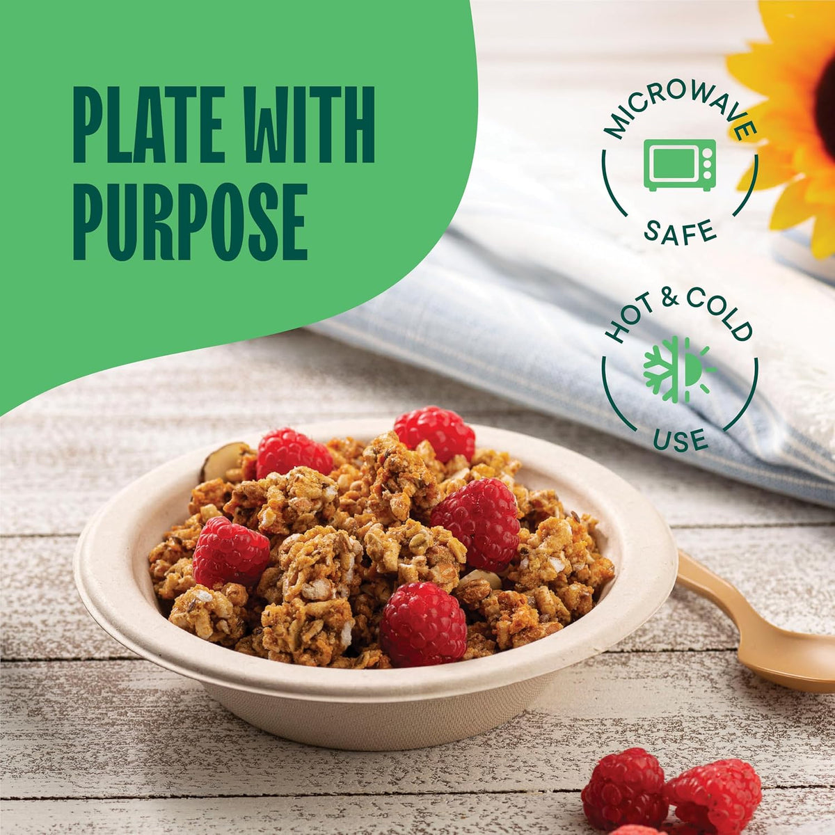 100% Compostable Paper Bowls 16 oz. [1000 Count] Heavy-Duty Soup Bowls - Natural Brown Color Unbleached Bagasse Bowls