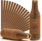 24 Pcs Wine Bottle Protector Sleeves by Honeycomb Paper