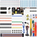 Electronics Component Kit with Breadboard Compatible with Arduino | Power Supply Module, Jumper Wires, Potentiometer