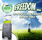 Nano Towels - The Amazing Eco Cloth that Cleans Virtually Any Surface with Only Water. No More Paper Towels Or Toxic