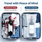 Wine Bottle Travel Protector Bags, 10 Pcs Inflatable Wine Shipping Sleeves