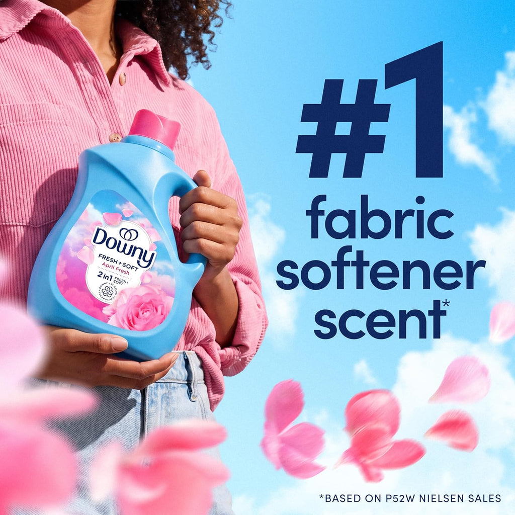 Fabric Softener Liquid, April Fresh Scent, 111 fl oz, 150 Loads