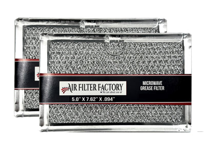 12-Layer 5" x 7.5" Pull Tab Microwave Grease Filter Replacements For Many GE, Frigidaire, Magic Chef & LG Microwave