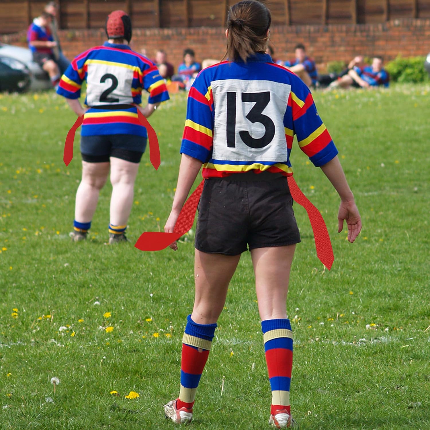 Flag Football Belts, 14 Player Adjustable Flag Football Sets for Sports Training Competition