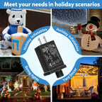 1 Pack 12V 1.5A Class 2 Power Supply, Halloween Inflatables Adapter