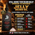 Jelly Beard Oil (4 oz) - Thicker Formula, Texas Made - Hammer Scent