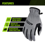 Utility Work Gloves, XLarge, 3 Pair Pack, Touchscreen Compatible