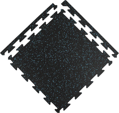 Flooring Inc's 1/4" & 8mm Eco-Lock Interlocking Rubber Floor Tiles – Recycled Gym Flooring for Home Gyms, Garages