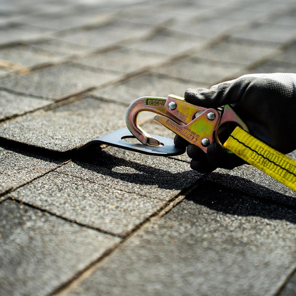 Hitch Clip Roof Anchor 6-Pack – Roofing Anchors for Roof Safety & Fall Protection | Reusable Roof Harness Connection
