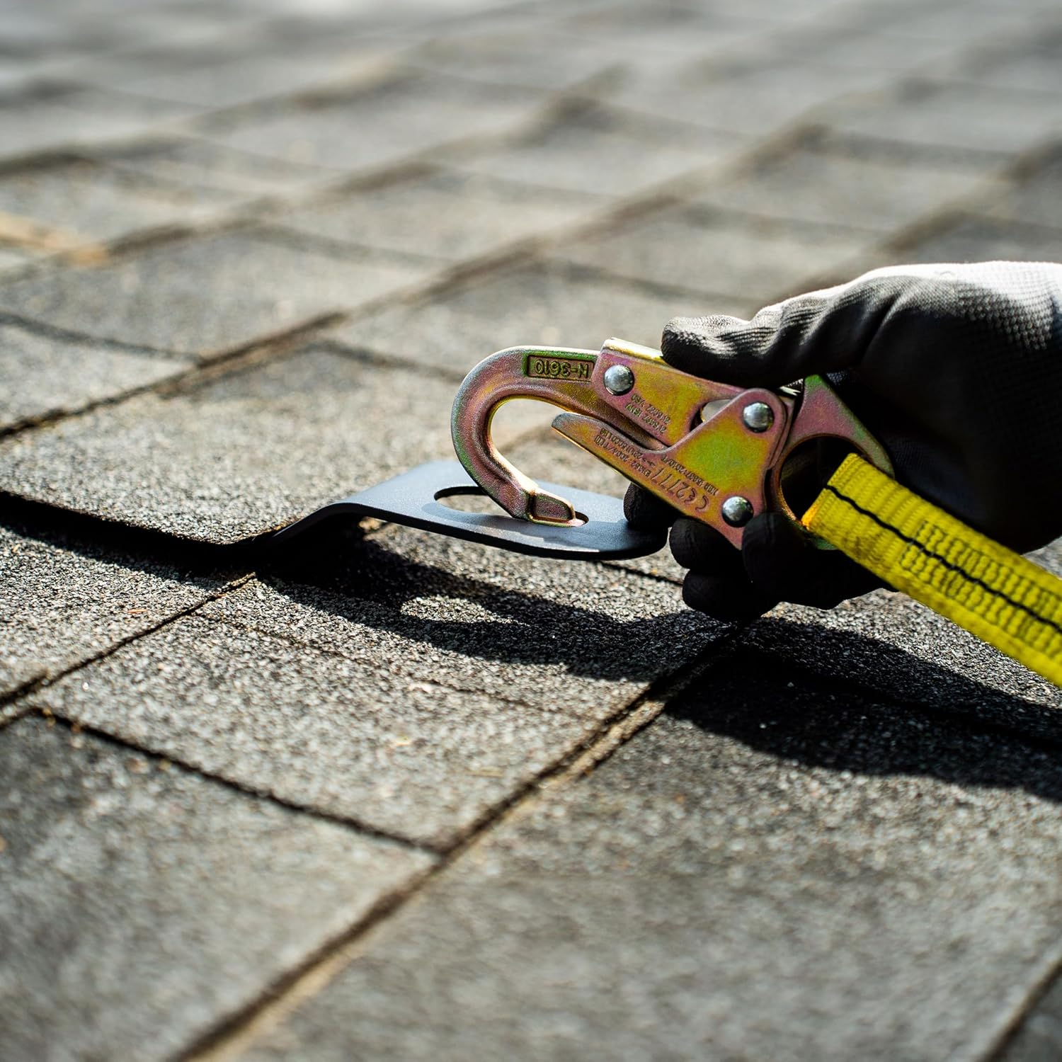 Hitch Clip Roof Anchor 6-Pack – Roofing Anchors for Roof Safety & Fall Protection | Reusable Roof Harness Connection
