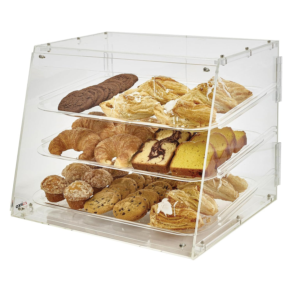 3-Tier Pastry Display Case, Acrylic Medium