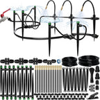 Drip Irrigation System Kit with Atomizing Copper Nozzles 100 feet