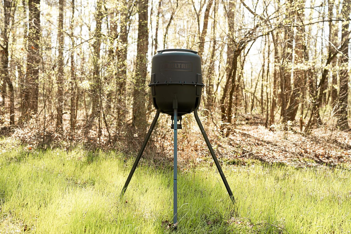 200 Lb Tripod Deer Feeder - Bluetooth App Control