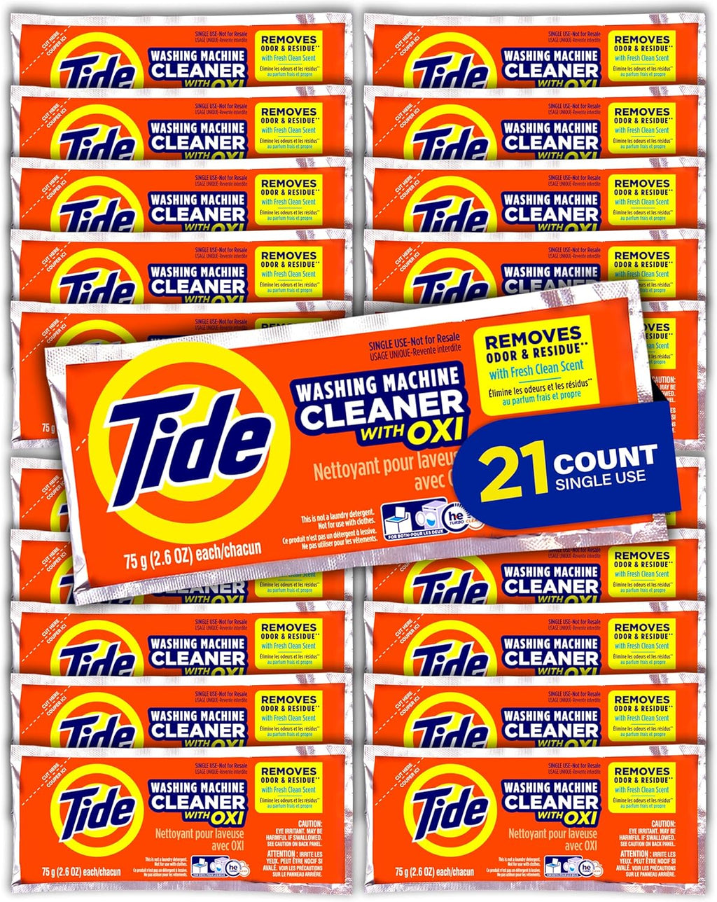 Washing Machine Cleaner by Tide, Washer Machine Cleaner with Oxi for Front and Top Loader Washer Machines, Deep