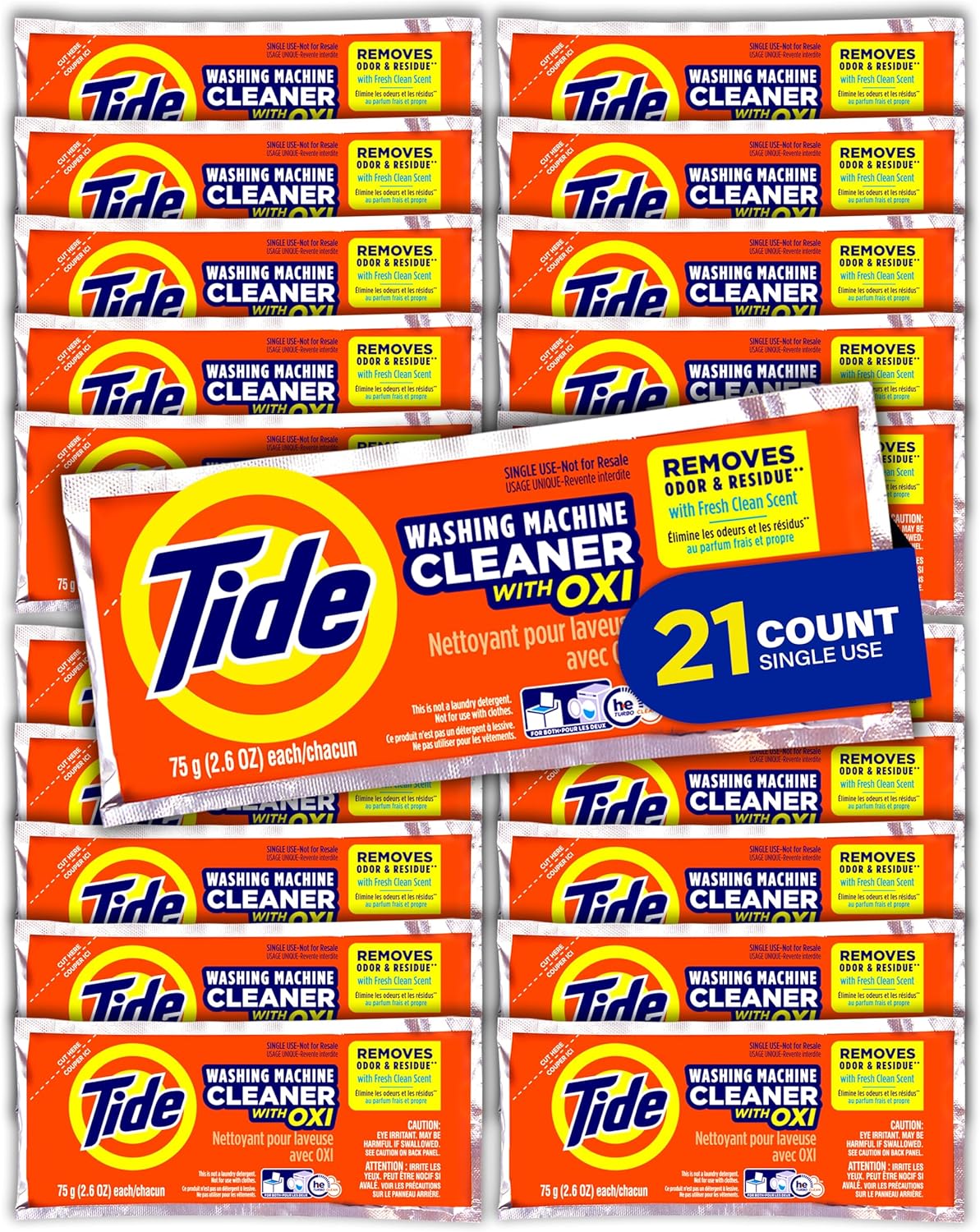 Washing Machine Cleaner by Tide, Washer Machine Cleaner with Oxi for Front and Top Loader Washer Machines, Deep