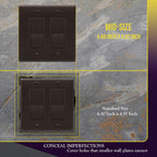 ENERLITES 2-Gang Brown Mid-Size Decorator Switch Outlet Wall Plate Cover