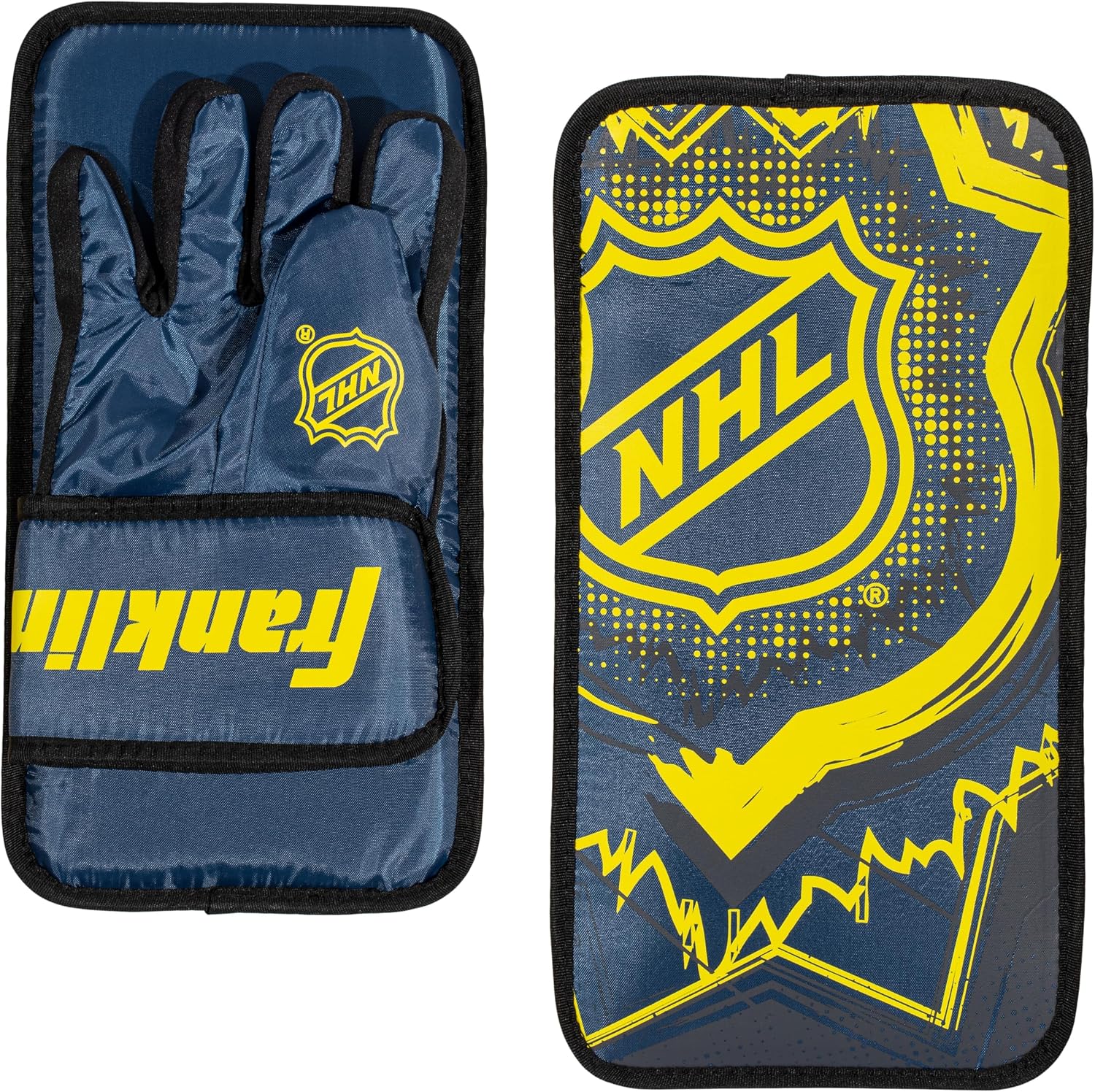 Franklin Sports Extreme Street Hockey Goalie Set | Beginner-Ready Gear, Includes Blocker + Catch Glove + Leg Pads