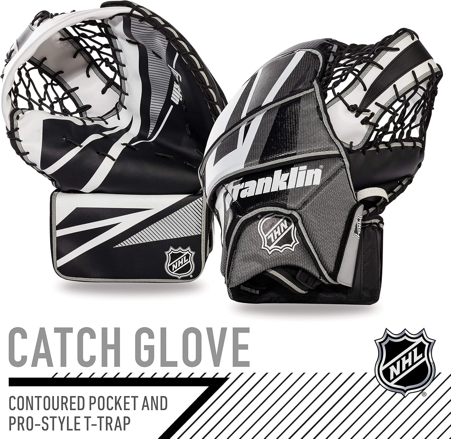 Street Hockey Goalie Set - Leg Pads - Catch Glove - Blocker - Premium Durability - Officially Licensed NHL Product |