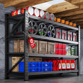 71”W Garage Shelving Units, 5000LBS Storage Shelves Heavy Duty, 24" Deep Metal Shelving Rack, 4 Tier Large Tall