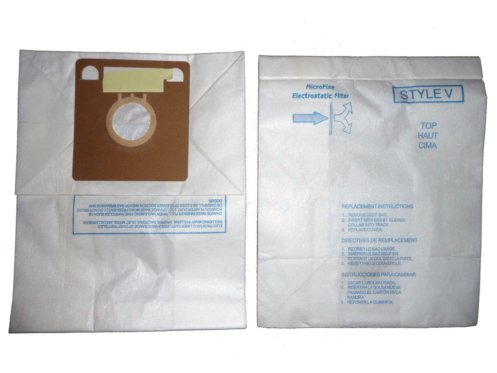 EnviroCare Replacement Micro Filtration Vacuum Cleaner Dust Bags made to fit Eureka Style V Canisters 9 Pack