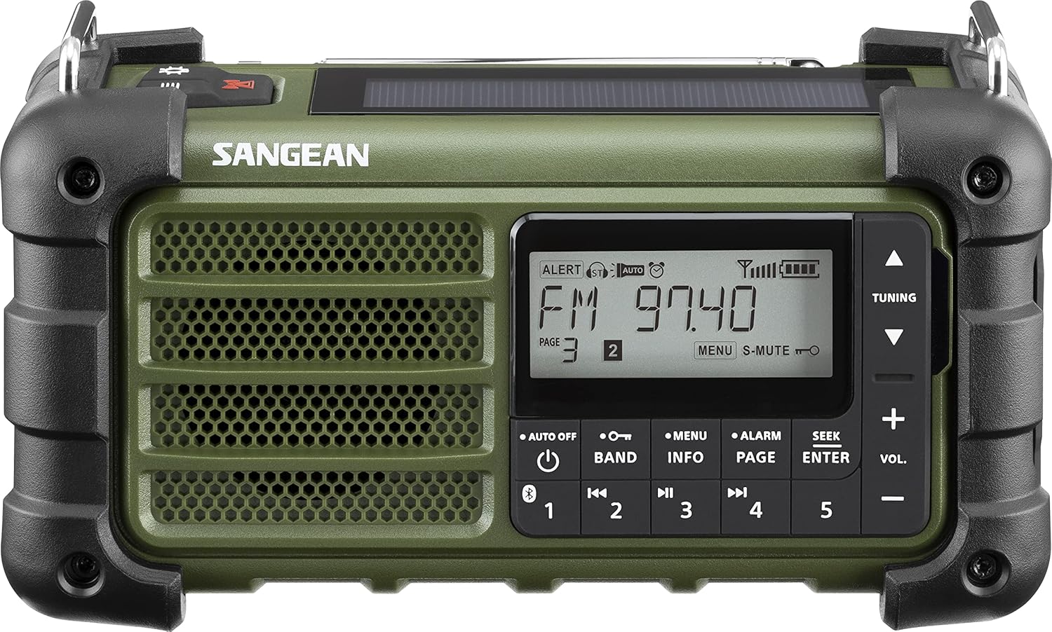 MMR-99 AM/FM-RBDS/Bluetooth/AUX/Weather/Multi-Powered Digital Tuning Emergency Radio