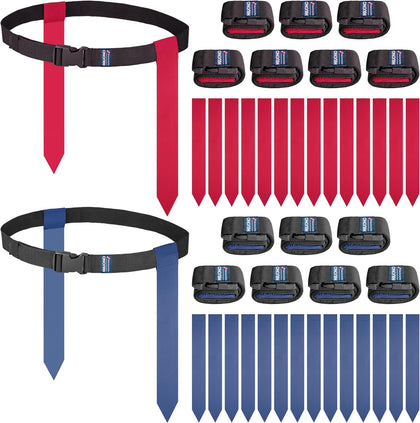 Flag Football Belts, Flags for Flag Football Set 14 Player, Flag Football for Kids Adults and Youth Training Equipment