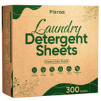 Laundry Detergent Sheets 300 Loads Travel Washer Strips, Fresh Linen