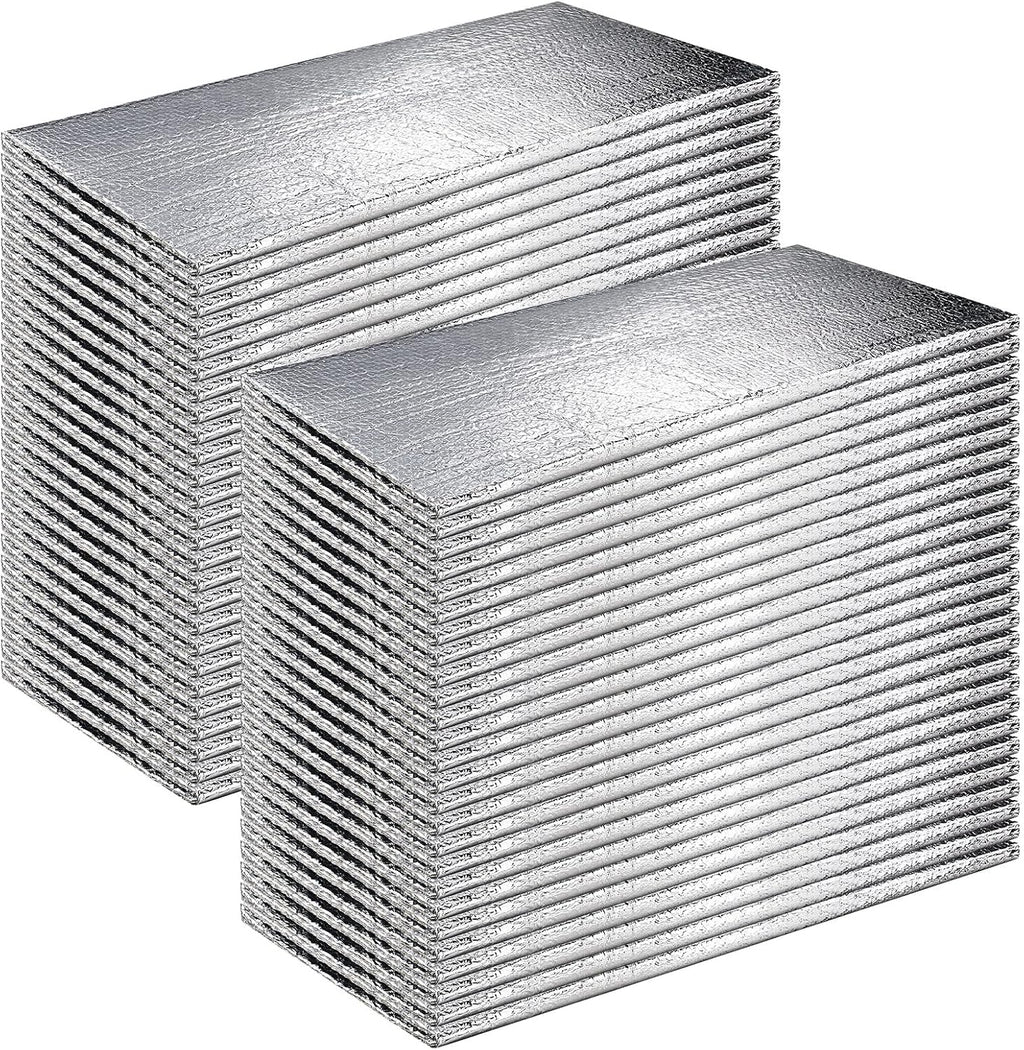 24 Pcs Garage Door Insulation Panels Kits Double Bubble Reflective Aluminum Foil Radiant Barrier Thermal Insulation