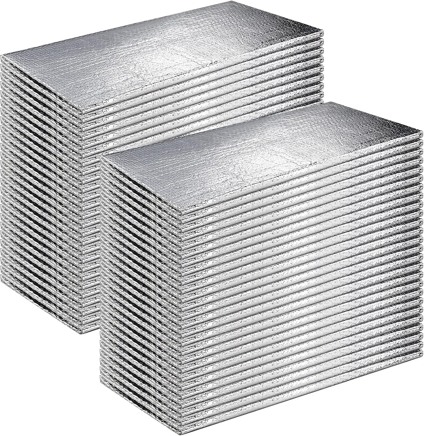 24 Pcs Garage Door Insulation Panels Kits Double Bubble Reflective Aluminum Foil Radiant Barrier Thermal Insulation
