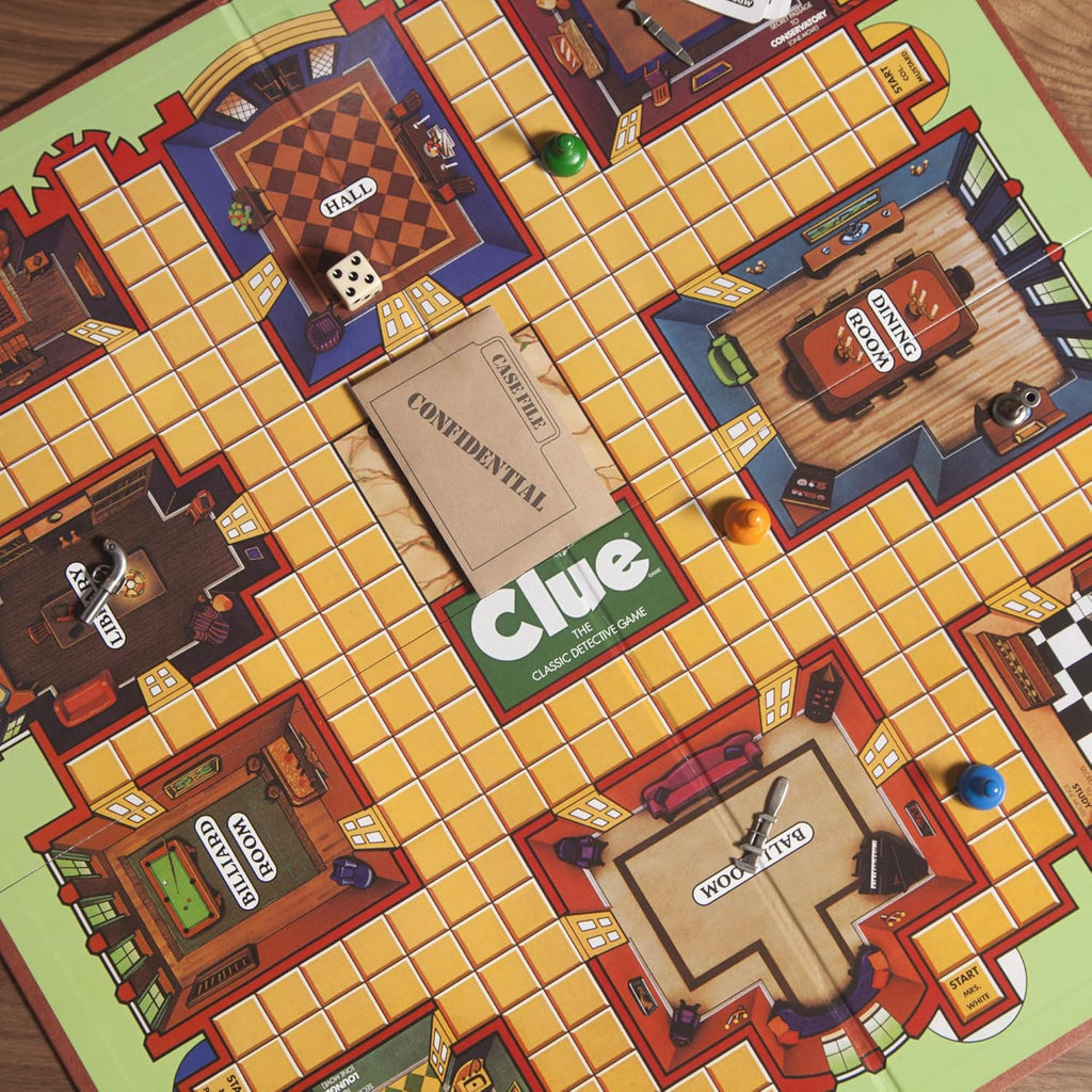 Hasbro Gaming Retro Series Clue 1986 Edition Board Game, Classic Mystery Game for Kids, Family Board Games for 3-6
