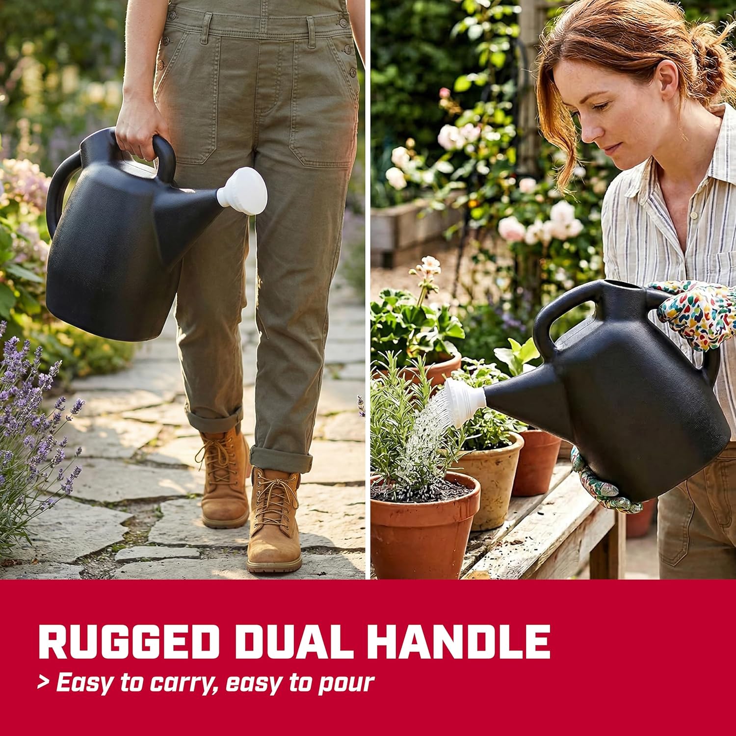Chapin 47998: 2 Gallon Watering Can for Indoor & Outdoor Plants, 100% Recycled Plastic with Removable Nozzle