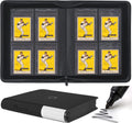 Semi Rigid Card Holder Binder - Fits 240 Cards，Premium 4 Pocket Card Binder Compatible for 3-5/16" x 4-7/8" Semi