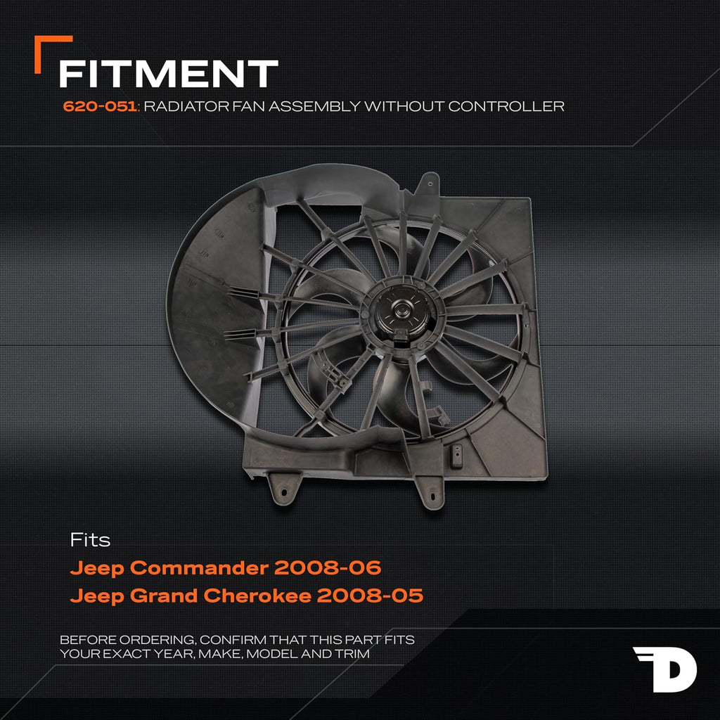 Dorman 620-051 Engine Cooling Fan Assembly