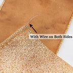 4 inch Copper Velvet Wired Ribbon 10 Yards