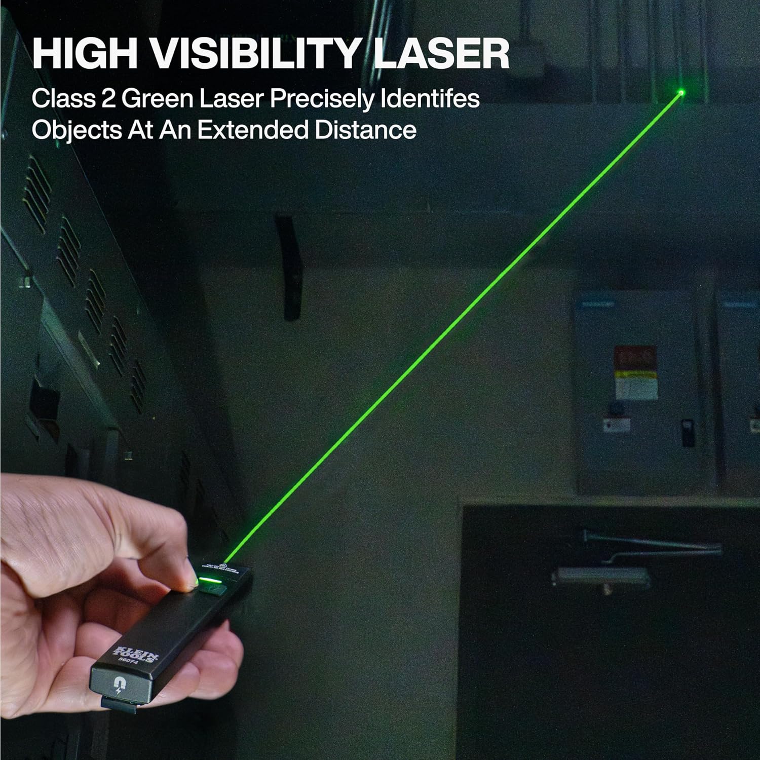 KLEIN TOOLS 56074 EDC Pocket Flashlight with Green Laser, Three Brightness Modes up to 1000 Lumens with Turbo Mode