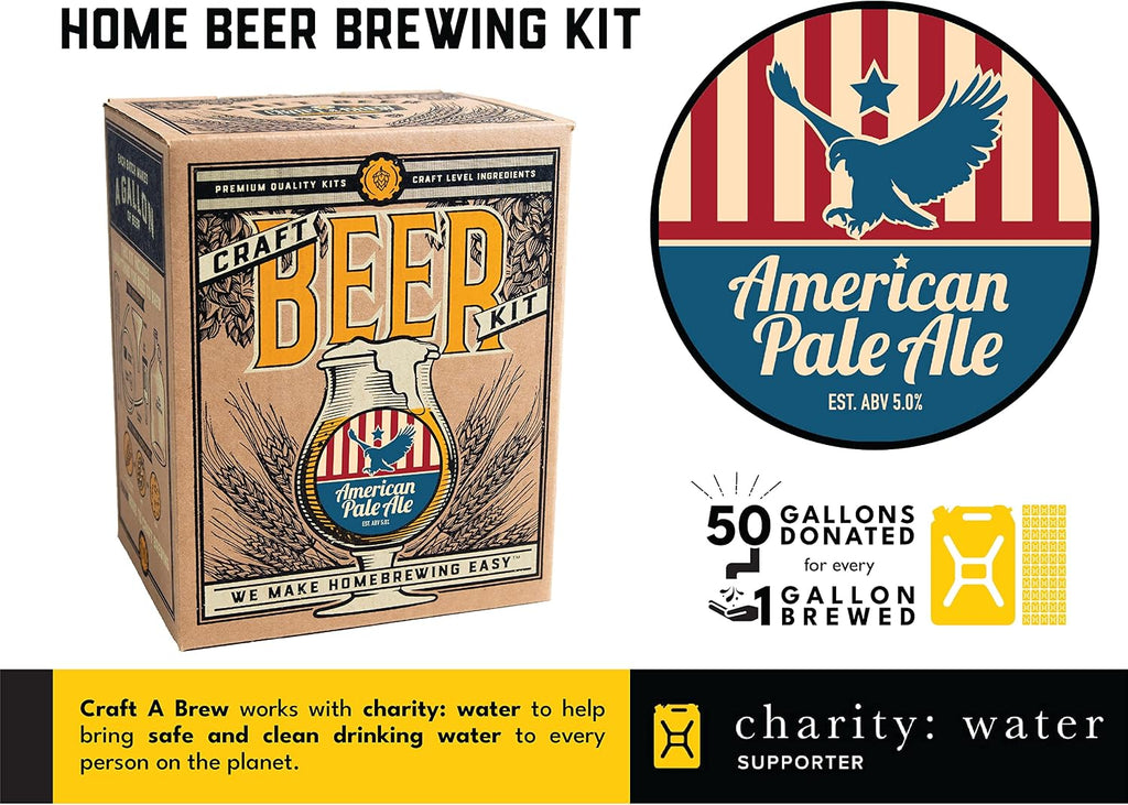 American Pale Ale - Beer Making Kit - Make Your Own Craft Beer - Complete Equipment and Supplies - Starter Home