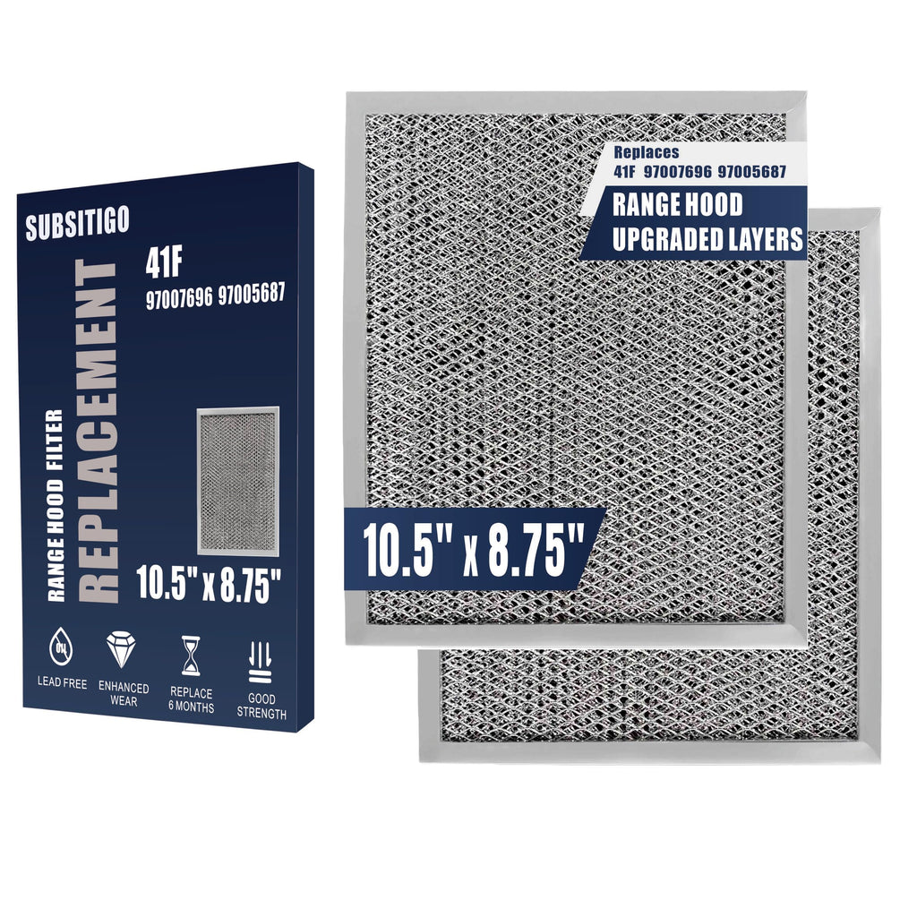 97007696 Range Hood Filter for Broan Nutone Replacement 2-Pack 10.5"x8.75"