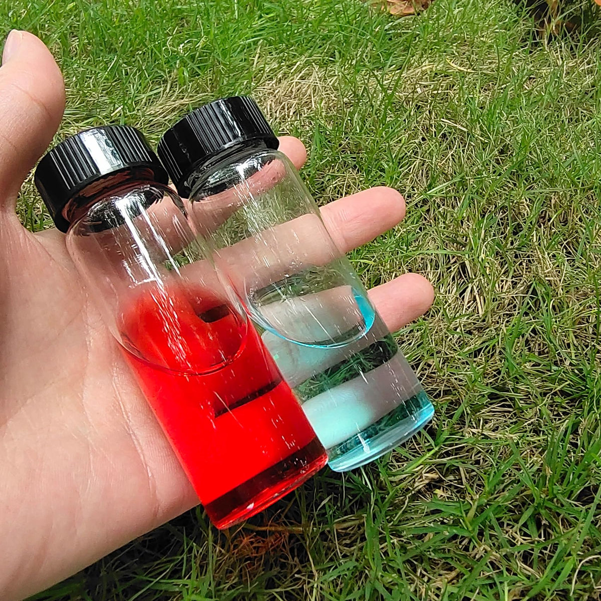 100 PCS 20ML Clear Small Liquid Sample Glass Vials with Screw Caps