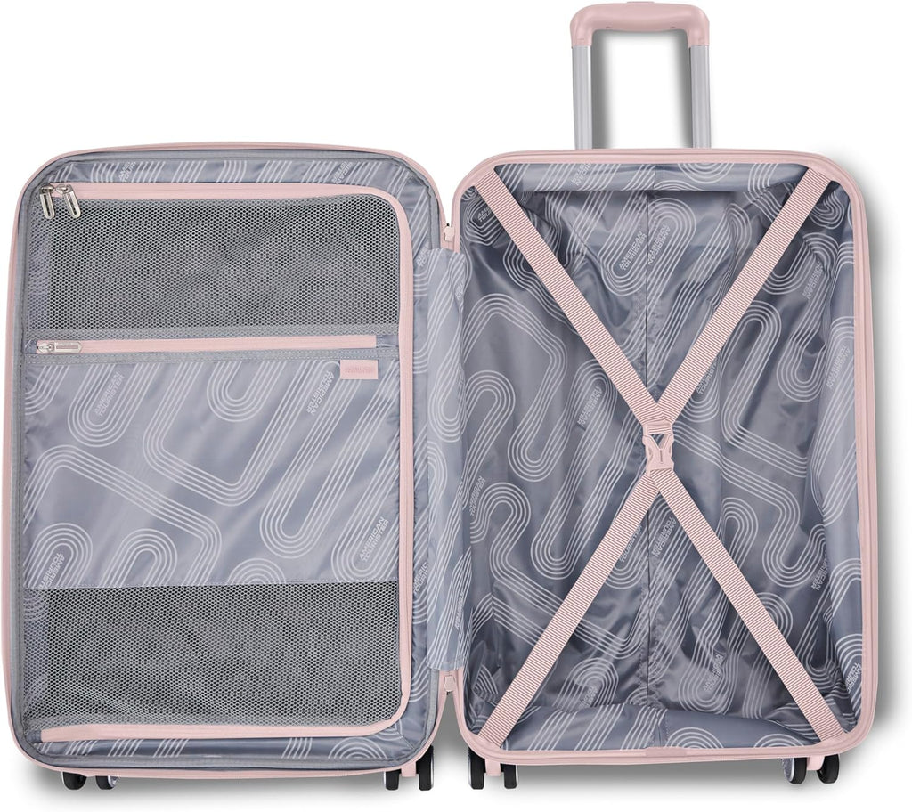 Stratum 3.0 Carry-On Spinner, Airline Approved, Durable Hardside Luggage, Expands 1.5", RightHeight Adjustable