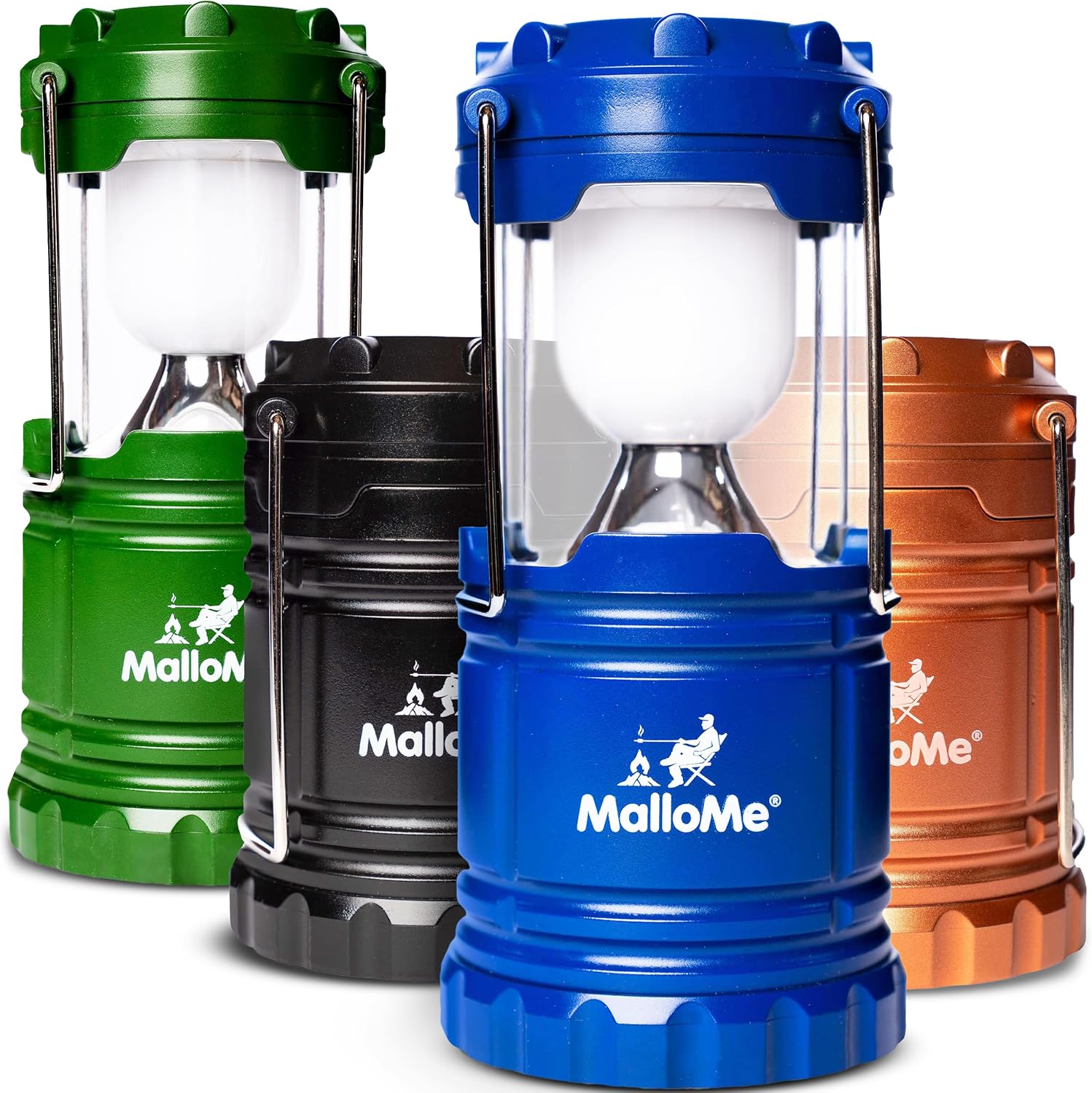 Camping Lantern Multicolor 4 Pack Lanterns for Power Outages, Camping Lights for Tent Hanging, Camp Light Tent Lamp