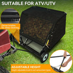 50in Tow-Behind Lawn Sweeper Leaf Grass Collector 25 Cu.ft.