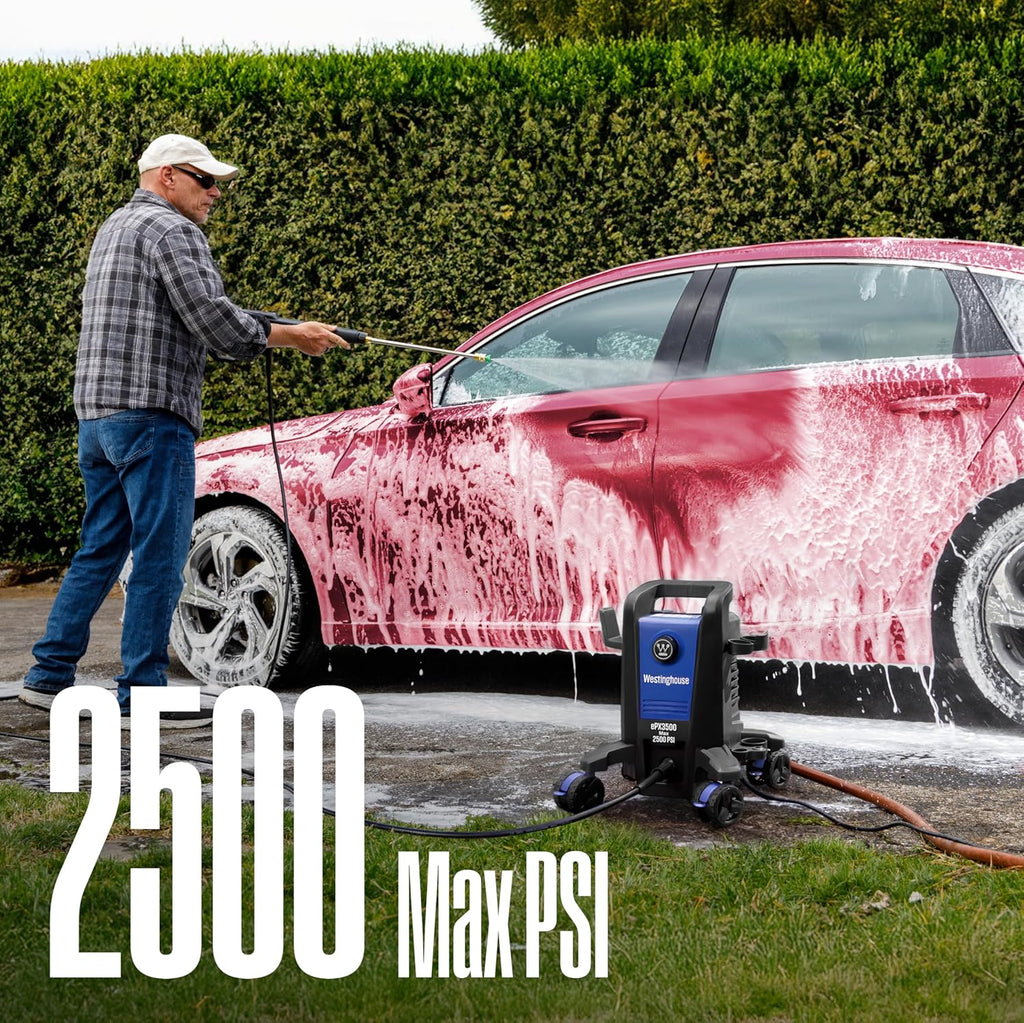 ePX3500 Electric Pressure Washer, 2500 Max PSI 1.76 Max GPM with Anti-Tipping Technology, Onboard Soap Tank