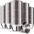 1.5 oz Stainless Steel Condiment Cups (120 Pack), Individual Portion Dipping Sauce Cups, Small Metal Ramekins for