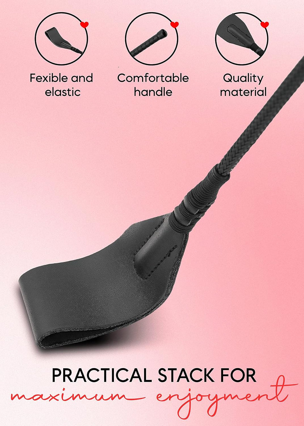 Paddle for Adults Riding Crop for Play, Training and Cosplay Accessories