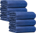 Padded Moving & Packing Blankets-Heavy Duty Pro - 80" x 72" (90lb/dz Weight) - Furniture Shipping Pads for Moving and