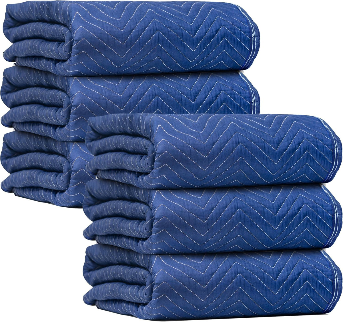 Padded Moving & Packing Blankets-Heavy Duty Pro - 80" x 72" (90lb/dz Weight) - Furniture Shipping Pads for Moving and