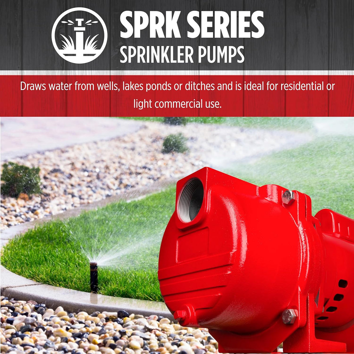 Red Lion RL-SPRK200 Sprinkler/Irrigation Pump, 230V, 76 GPM, 2 HP