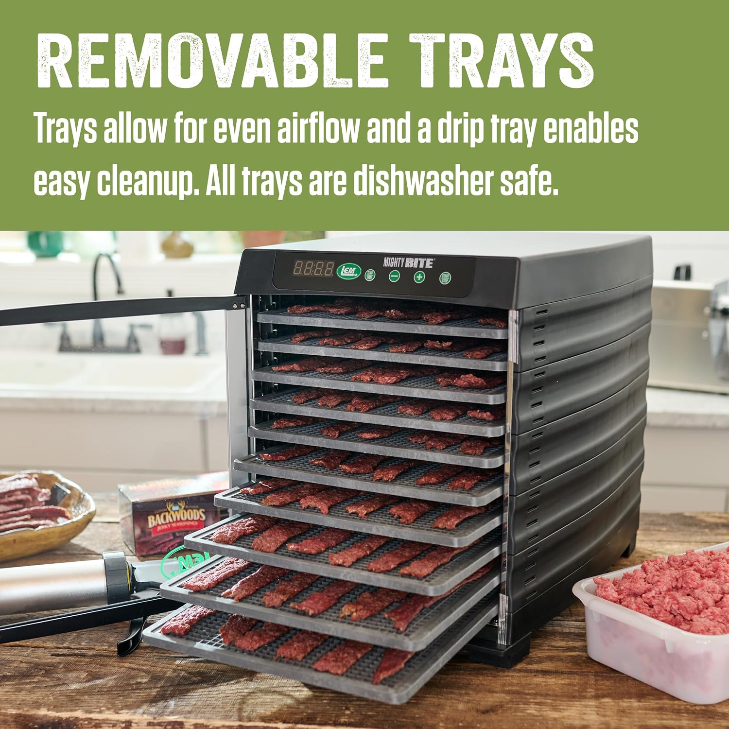 Products MightyBite 10-Tray Dehydrator, Food Dehydrator