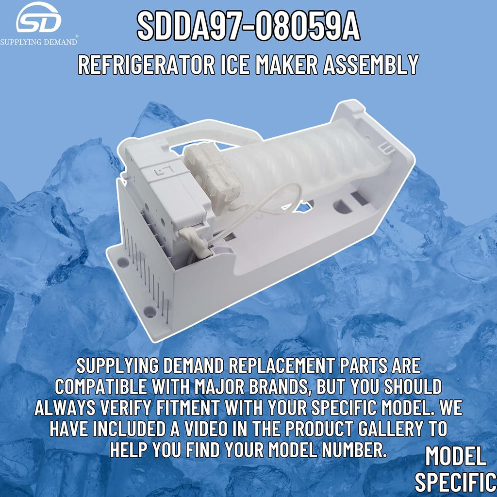 Supplying Demand DA97-08059A Refrigerator Ice Maker Assembly Replacement Model Specific Not Universal
