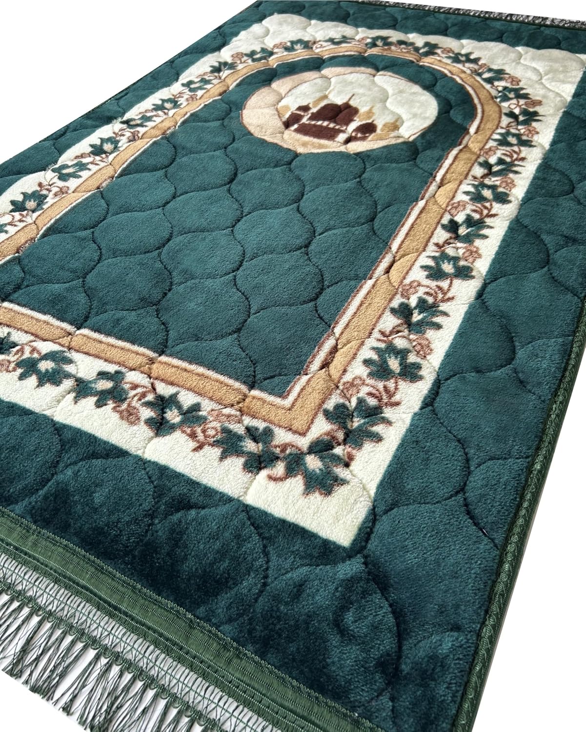 Prayer Rug Muslim Prayer Mat Islamic - Very Thick Prayer Rug Sajadah for Men Women with Islam Prayer Beads for Eid